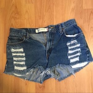 Distressed Levi’s Shorts